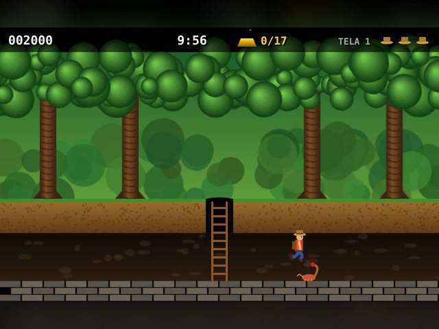 Tela do jogo Tesouros da Selva